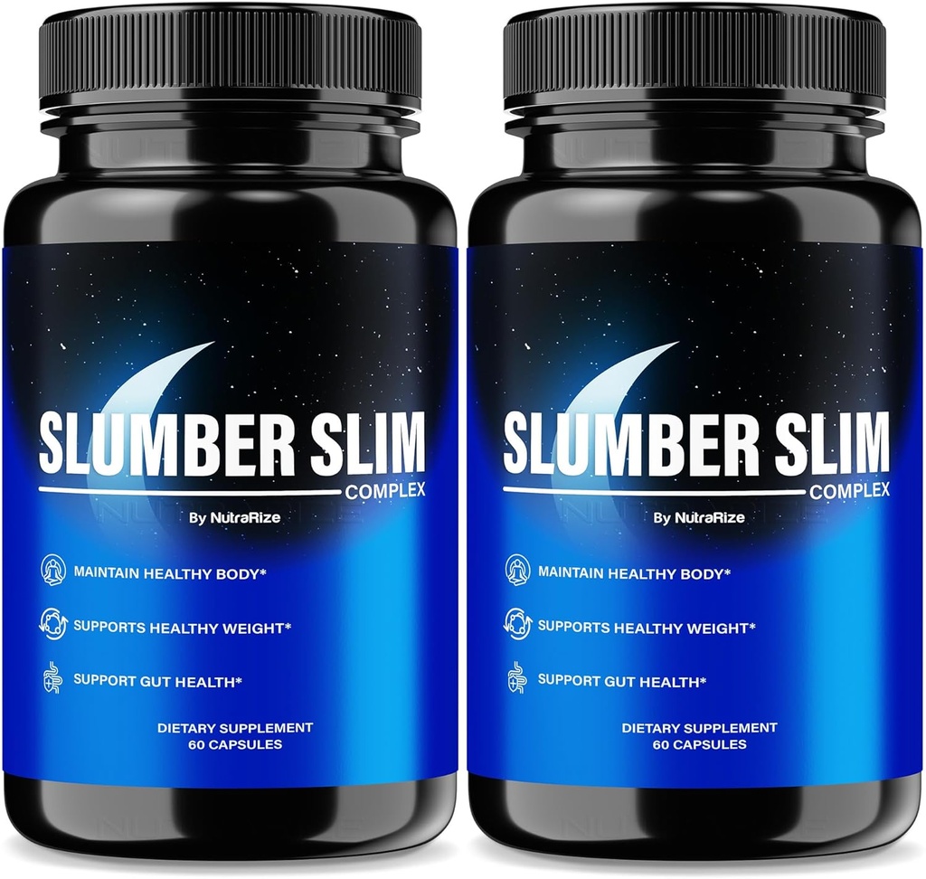(2 Pack) Slumber Slim Perdita di peso, Formula Ufficiale SlumberSlim Complex, Tutti i Pillole Naturali per Supporto Fitness e Benessere Complessivo, Capsule Premium Keto, Slumber Slim Recensioni (120 Capsules)