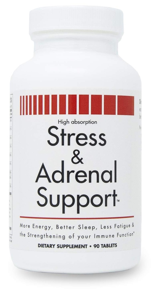 Stress et support adrénal - 90 comprimés à croquer - Arôme orange agrumes - Facilement digestible - par les nouveaux produits de santé