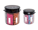 Monster & Monster Jr Supplément Médicament Pill Dispensers 2 Pack avec étiquettes, Bouteilles Extra Grand et Petit Pill Pill Poignez presque tout supplément, facile à distribuer (Monster & Monster Jr.)