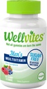 Wellvites Sugar Free Multivitamin Gummies for Men, Vegan e Non OGM - Vitamina A, B6, e B12, Biotin e Folate, Vitamine per gli uomini, Senza Dolcifici Artificiali, Senza Gluten, 60 Conte (30 giorni di alimentazione)