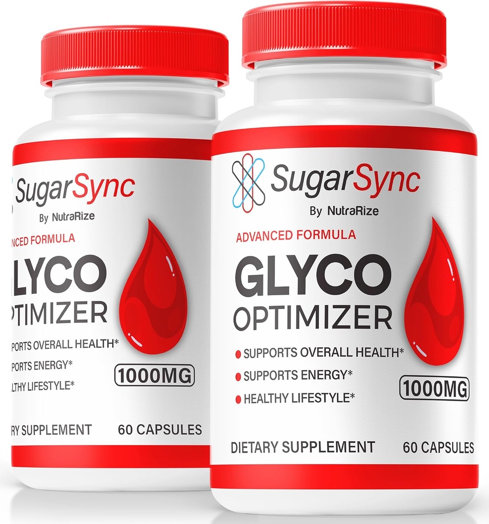 NutraRize (2 Pack) Zucchero Sync Glyco Optimizer Capsule, Official SugarSync Glyco Optimiser, Sugar Sync Joint Optimizer, Sugar Sync Gluco Cleanse Formula, SugarSync Glycol Recensioni (120 Capsules)
