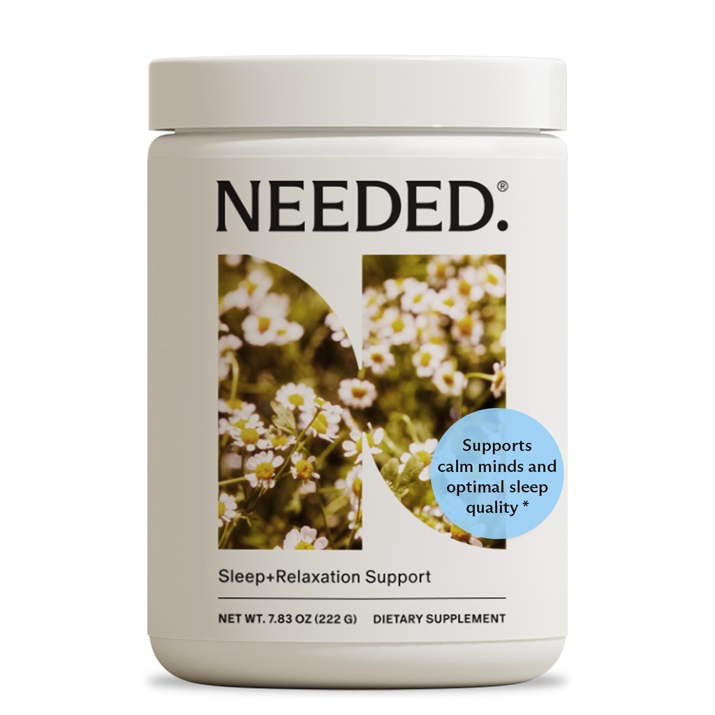 Ne ho bisogno. Supporto per il sonno e il rilassamento - Polvere di camomilla per il rilassamento e la polvere di magnesio per il sostegno del sonno, nutrienti sicuri ed efficaci & miscela botanica per il supplemento di sonno calmo - fornitura di 30 giorni