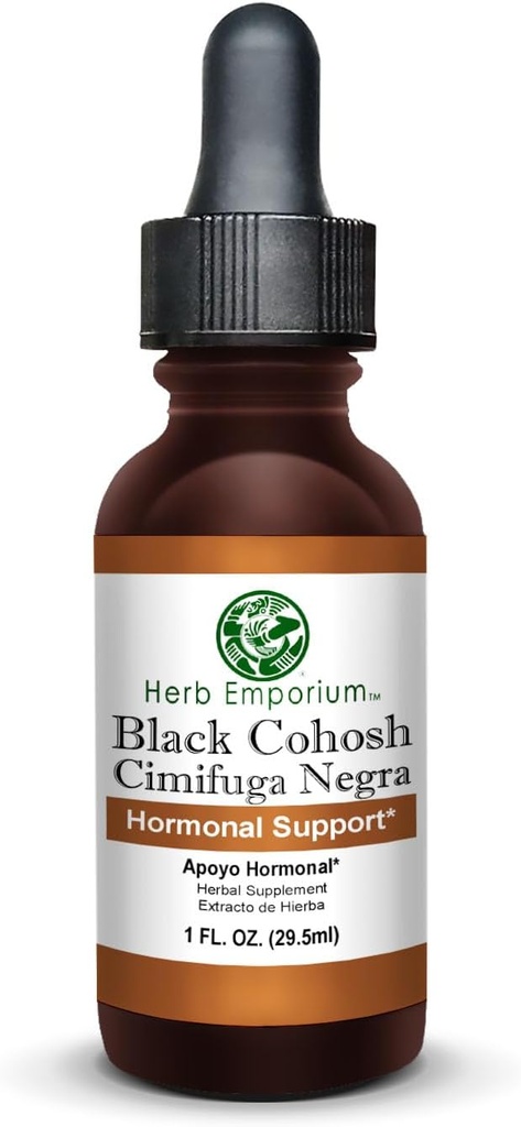 Herb Emporium Black Cohosh Root Extract 1fl. oz. (29,5 ml) Supplément à base de plantes Soutien hormonal (paquet de 1)