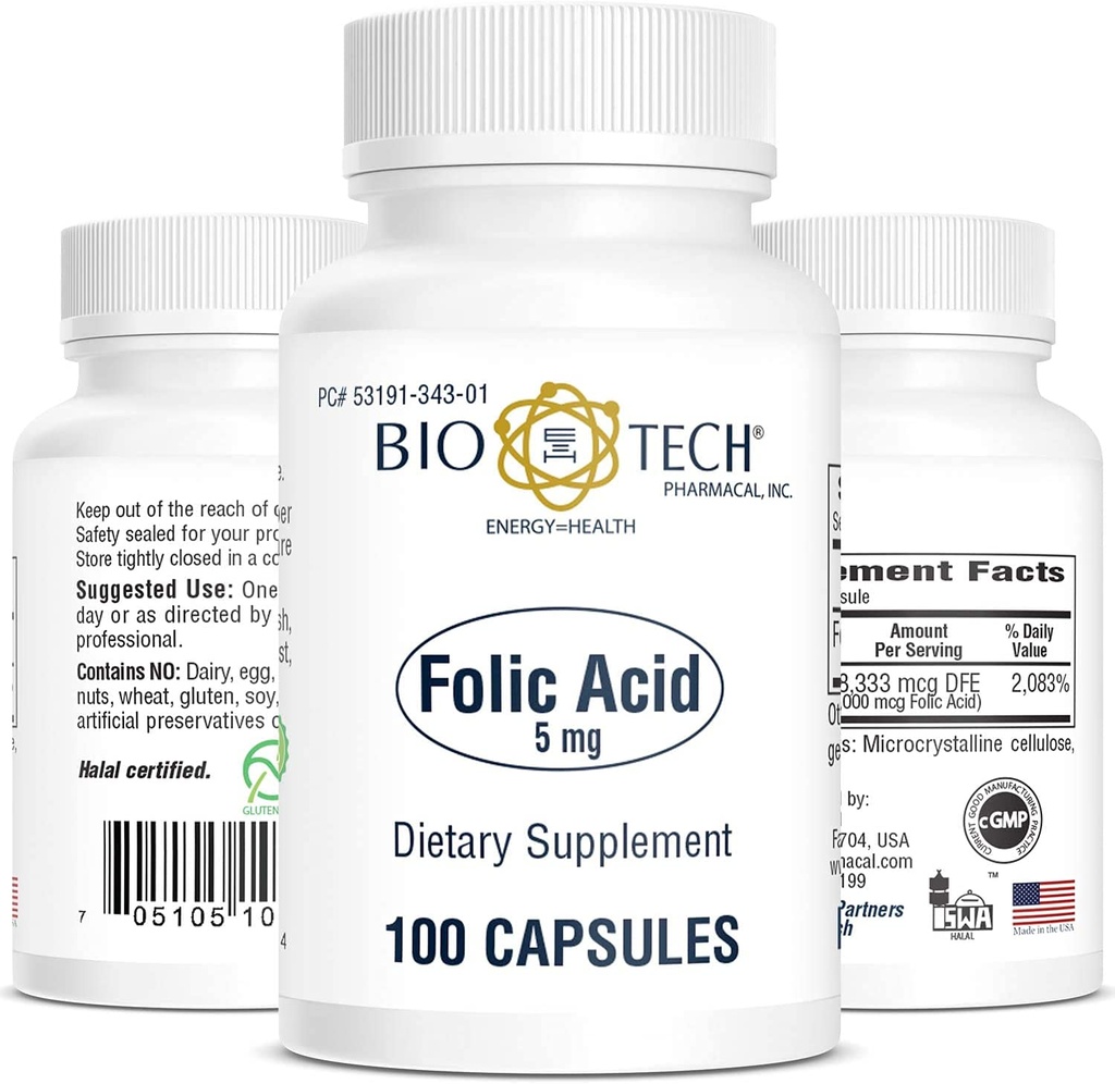 Acido farmaceutico biotecnologico (5mg, 100 Count)