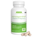 Igennus High Strength Ashwagandha Stress Relief Complex, L-Theanin & Magnesium & KSM-66 Root Extract Adaptogene, Methylated B Vitamins, Calm & Sleep Support, Clean Label, 60 Fast Acting Capsules