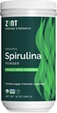 Zint Spirulina Powder, Organic (12 oz): Premium Immununterstützungsergänzung, Blue-Green Algae, Immunität Booster, Non-Irradiated Vegan Protein