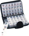 Smart Essentials 14 Day Pill & Vitamine Organizer 2 Weeks AM/PM 4 Doses a Day Travel Case Handy & Portable, Noir, GM8283