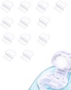 12 PCS Silicone Pods Refills Zubehör für Navage Nasal Care, Salz sparen für einfache Bedienung (Weiß)