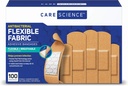 Pflege Wissenschaft Stoff Klebebänder, 100 ct Gesortierte Größen | Flexible + Atmungsaktive Schutz hilft, Infektion für Erste Hilfe und Wund Pflege zu verhindern