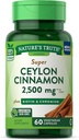 Nature's Truth Super Cinnamon Plus Biotin & Chromium Quick Release Kapseln - 60 ct, Pack von 2