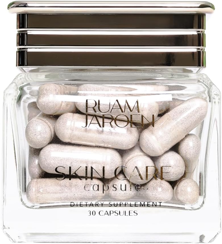 Skincare Capsule-Multivamine pour Support Peau - Acide Hyaluronique, Collagène et Niacinamide Hydratant de l'intérieur, Supplément pour une peau gonflante saine.