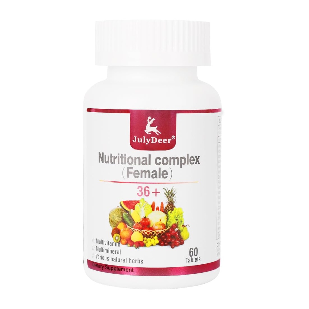 Multivitamine quotidienne pour femmes - Multivitamines multiminérales et multivitamines complètes avec vitamine A, C, D, E et complexe B, zinc et autres vitamines pour l'immunité, l'énergie, les cheveux, la peau et les ongles - 60 comprimés