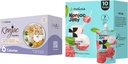Hethstia Konjac Jelly Lychee Flavor mit Collagen Peptides 10 Packs und Konjac Noodles Variety Gluten Free 12 Packs Low Calorie, Keto, Sugar Free, Healthy Food