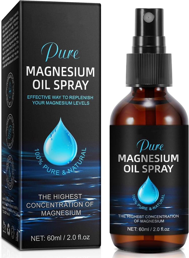 Generisches Magnesium-Öl-Spray, Magnesium-Öl für Füße, 100% reines organisches natürliches Magnesium-Öl-Spray, einfach zu absorbieren Verwendung, Magnesium-Öl-Spray für Füße