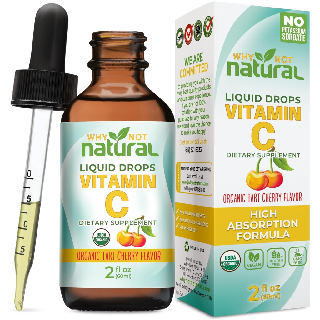 Warum nicht natürliche organische flüssige Vitamin C Tropfen Nahrungsergänzungsmittel