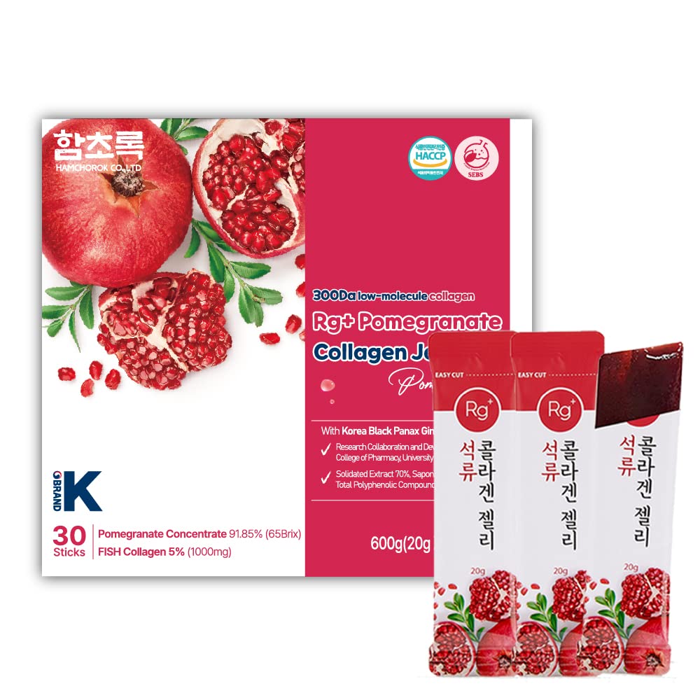 Anti-invecchiamento Coreano-Beauty Pomegranate Collagen Jelly Stick 20g*30 Stick/per la crescita della pelle, delle unghie e dei capelli