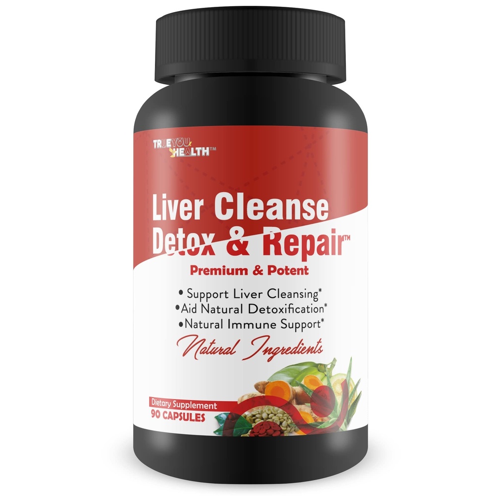 Detox & Repair - Liver, Rene, & Colon Cleanse - Herbal Liver Support Supplement with Dandelion Root, Aloe, Turmeric, Ginger - Promuovere la salute del fegato Naturalmente