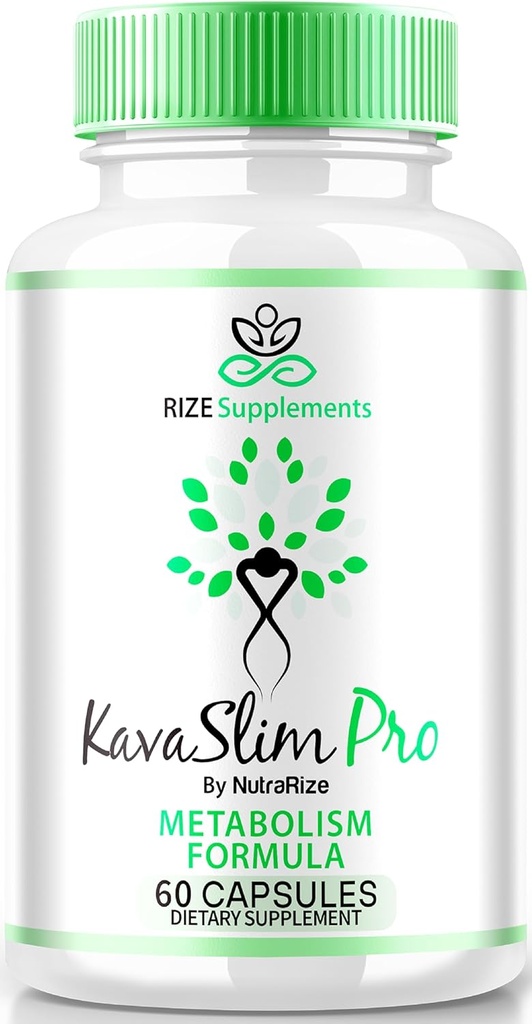 KavaSlim Pro Capsules - KavaSlim Pro per la perdita di peso avanzata, pillole all-Natural per il targeting Belly Fat, Kava Slim Pro Supporto massimo Pastillas Recensioni (60 capsule)