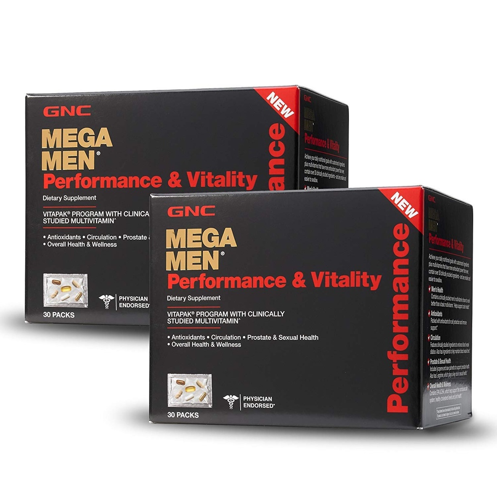GNC Mega Men Performance Vitality - 30 Packungen