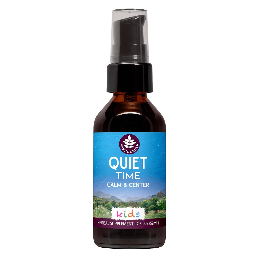 WishGarden Kräuter ruhige Zeit für Kinder - Natürliche Kräuterberechnung Ergänzung mit Passionflower, Stress Relief für Kinder Wohltuten und Beruhigt überschätzte Kinder, Kinderberechnung Ergänzung, 2oz
