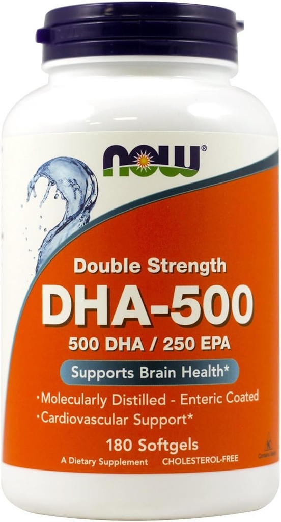 JETZT Lebensmittel - Dha- 500Mg 180 Sgels (Pack von 2)