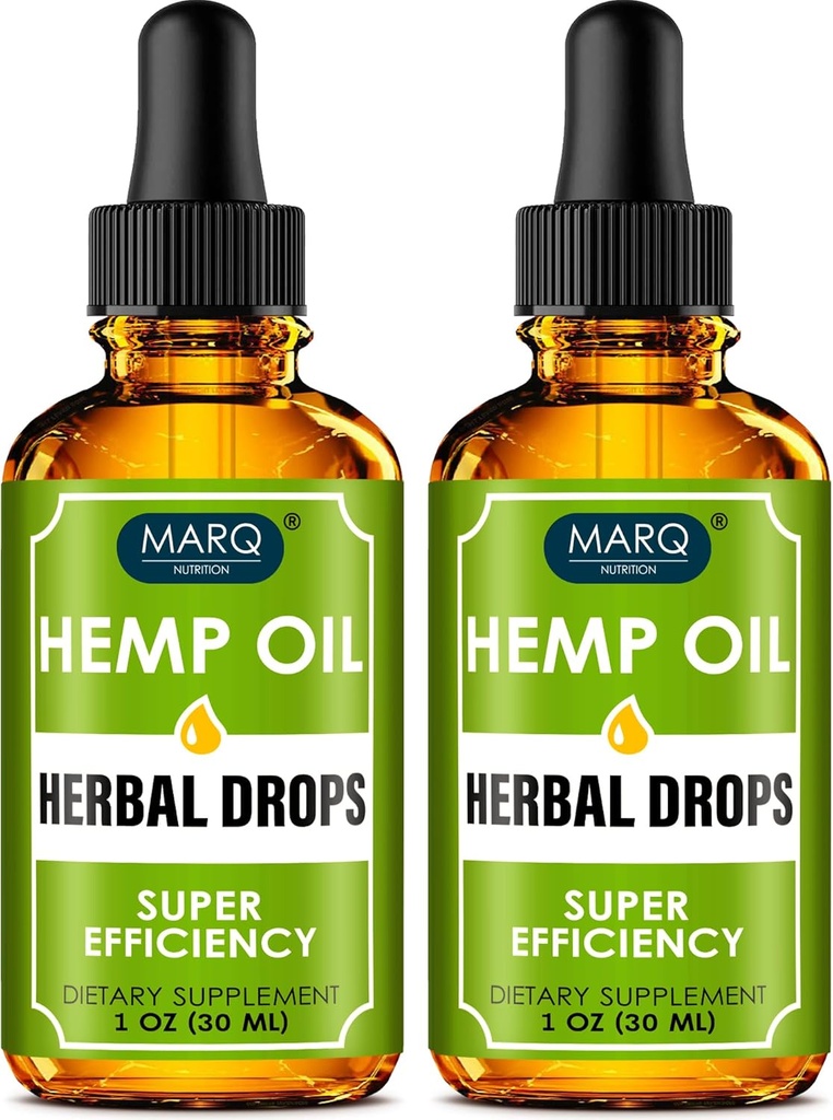 Olio di Hеmp (2 Confezione) – 500.000 – Estratto di Colorado Sеed - Naturale Omega 3, 6, 9 Sorgente - Made in USA - Providеs sonno riposante