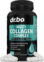 Multi Collagen Peptide für Frauen & Männer - Typ I, II, III, V, & X Multi Collagen für Frauen & Männer Complex Kapseln, hydrolysierte Peptide Pillen Ergänzungen für Haut, Haar & Nails - 120 Protein Kapseln