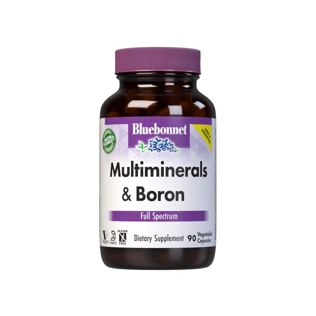 BlueBonnet Multi Minerals Plus Boron Capsule Vegetariani, 90 Conte (743715002104)