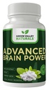 GREEN VALLEY NATURALS - Advanced Brain Power - Unterstützt gesunde, normale Gehirnfunktion, Fokus und Konzentration, klinisch formuliert, um gesunde Gehirnklarheit zu unterstützen. (1 Flasche, 60, Count)
