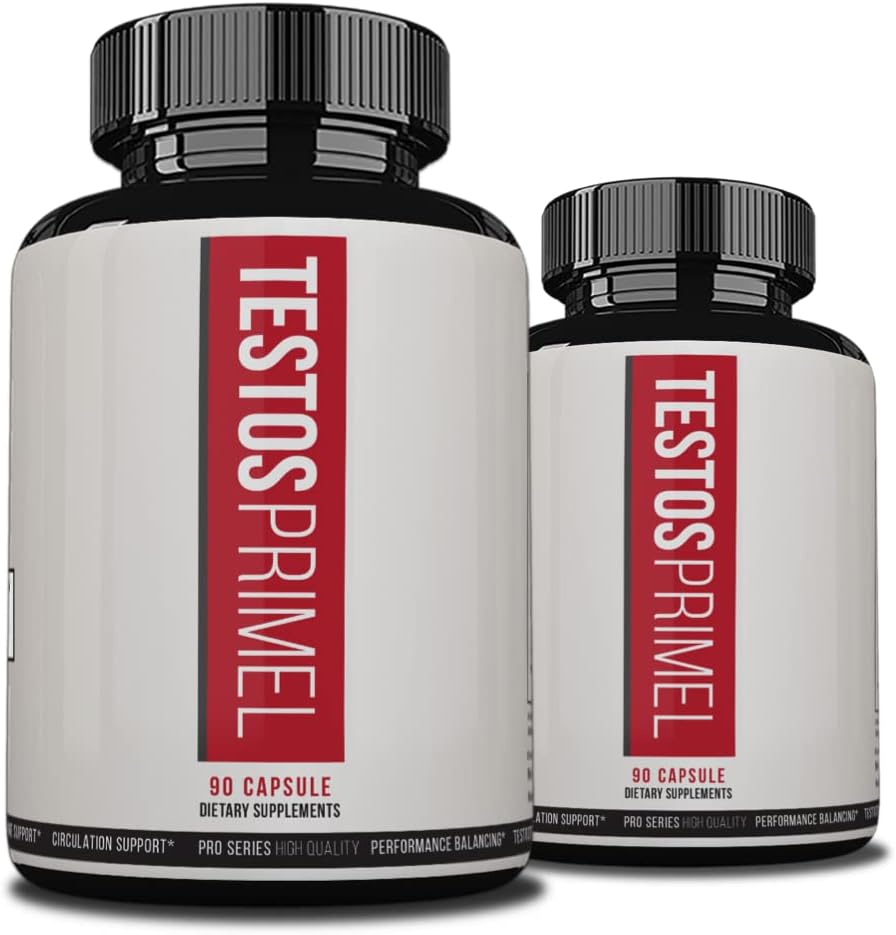Testos Primel Advanced Formula, TestosPrimel per la forza muscolare, Testoprime, 180 capsule, 2 mesi di alimentazione