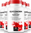 (5 Pack) Glyconorm Capsules - Formula ufficiale di supporto del sangue per livelli sani, Pillole di ottimizzazione di Glyco, tutto il detergente naturale della nave del sangue, Glyco Norm Review (300 capsule)