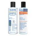 Eczema Shampoo & Conditioner (Combo Pack) - Flare Control Scalp & flake Terapia di sollievo che protegge, idrata e ripara la pelle da DermaSolve - Kids & Adults - Steroid Free