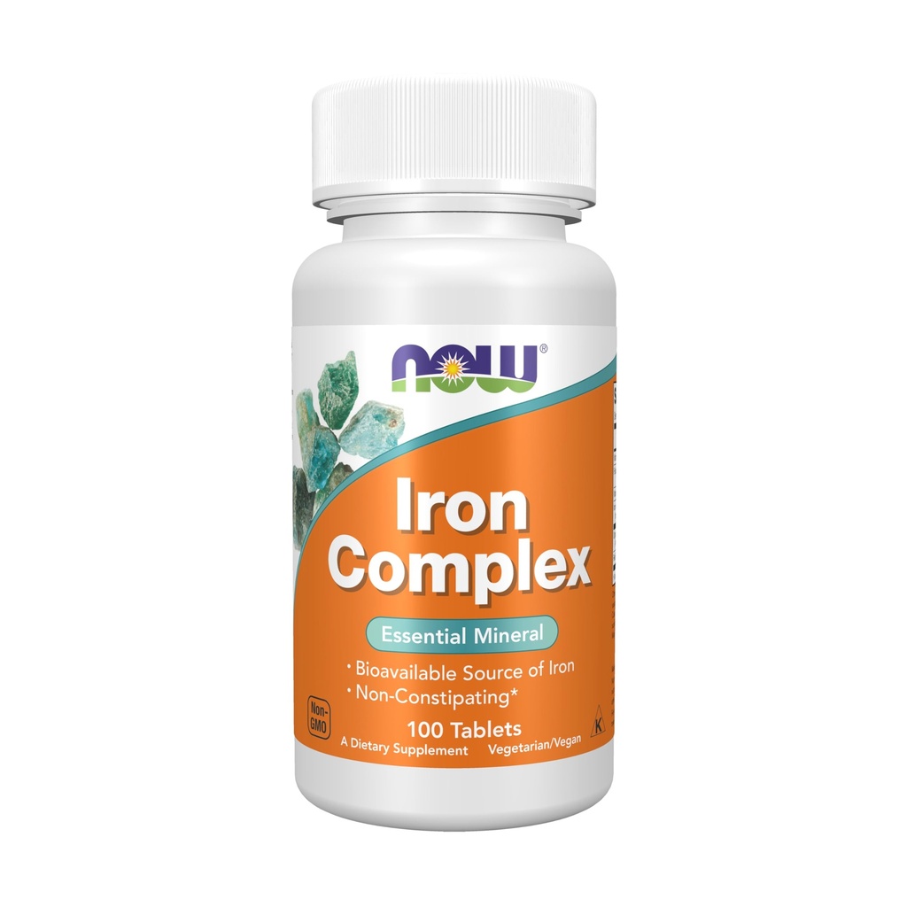 JETZT Nahrungsergänzungsmittel, Eisenkomplex, Non-Constipating*, Essential Mineral, 100 Tabletten