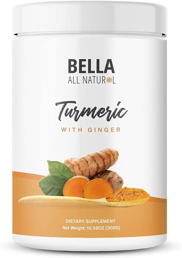 Bella Tutti Natural Turmeric e Ginger Powder - Digestione antiossidante e migliorata (300 Grammi)