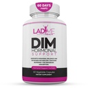 DIM Complex 150mg Soutien hormonal Ménopause Supplément de Relief pour les flashs chauds et l'acné hormonal Relief Bioperine, Broccoli & Calcium Estrogen Métabolisme Balancing Pills for Women 60 Capsules par LadyMe