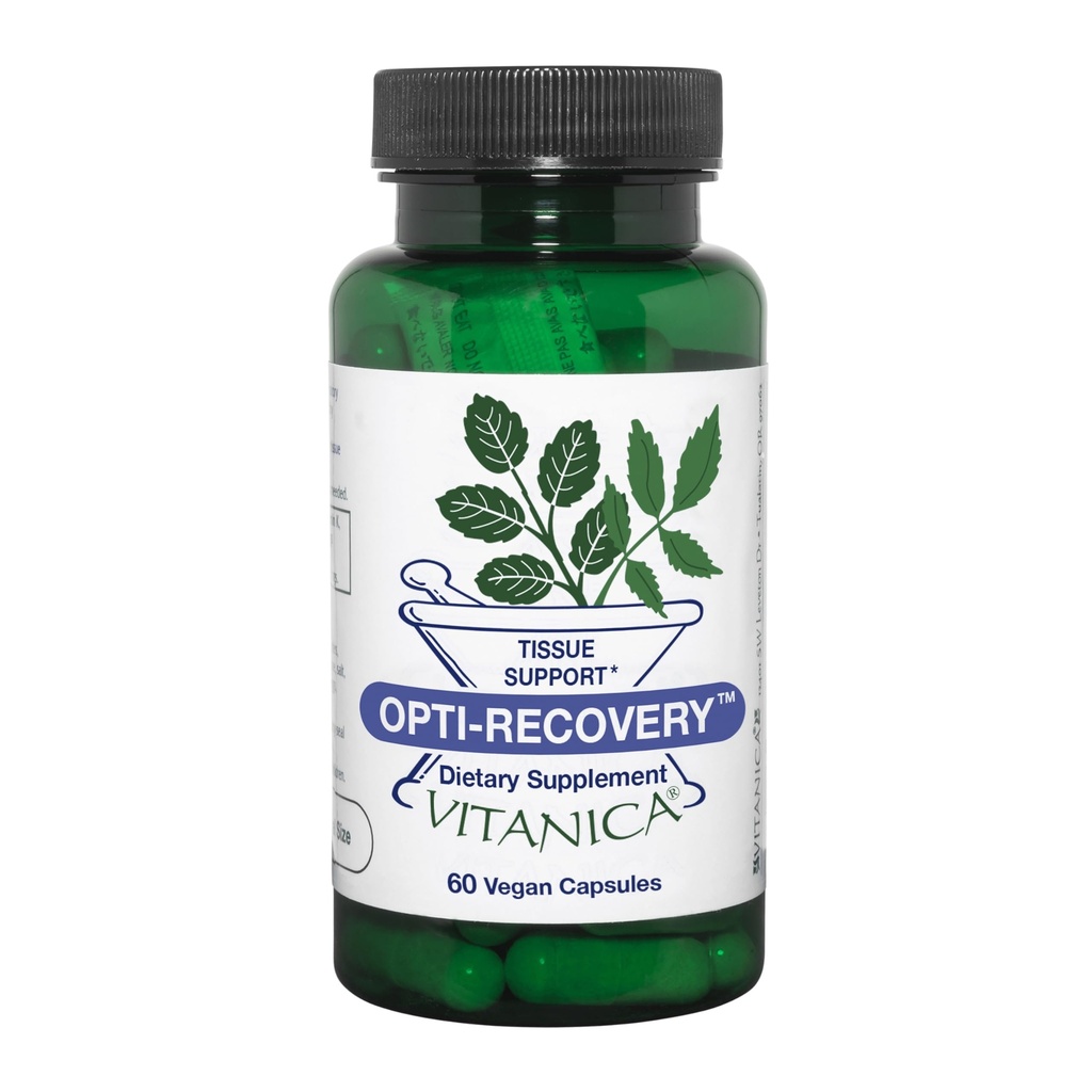 Vitanica Opti-Recovery, Pre & post Surgery Support, Wound Care, BBL, Tummy Tuck, C Section & Postpartum Vitamin Essentials Healing Support, Scarpa, Spalla, Isterectomia, Seno & Lipo, Vegan, 60 Caps