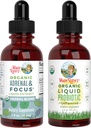 MaryRuth Organics Probiotic Supplement für Frauen Kinder & Adrenal Health & Focus Supplement, 2-Pack Bundle, Digestive & Gut Health, Cortisol Health, Stress Relief, Fokus Nootropic Brain Supplement