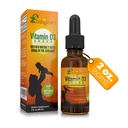 Vitamin D Tropfen für Infants - Baby Vitamin D Tropfen 1000 IU 2Fl Oz - Flüssiges Vitamin D3 Bio mit Max Absorption Formel für Neugeborene, Kleinkinder, Kinder und Erwachsene