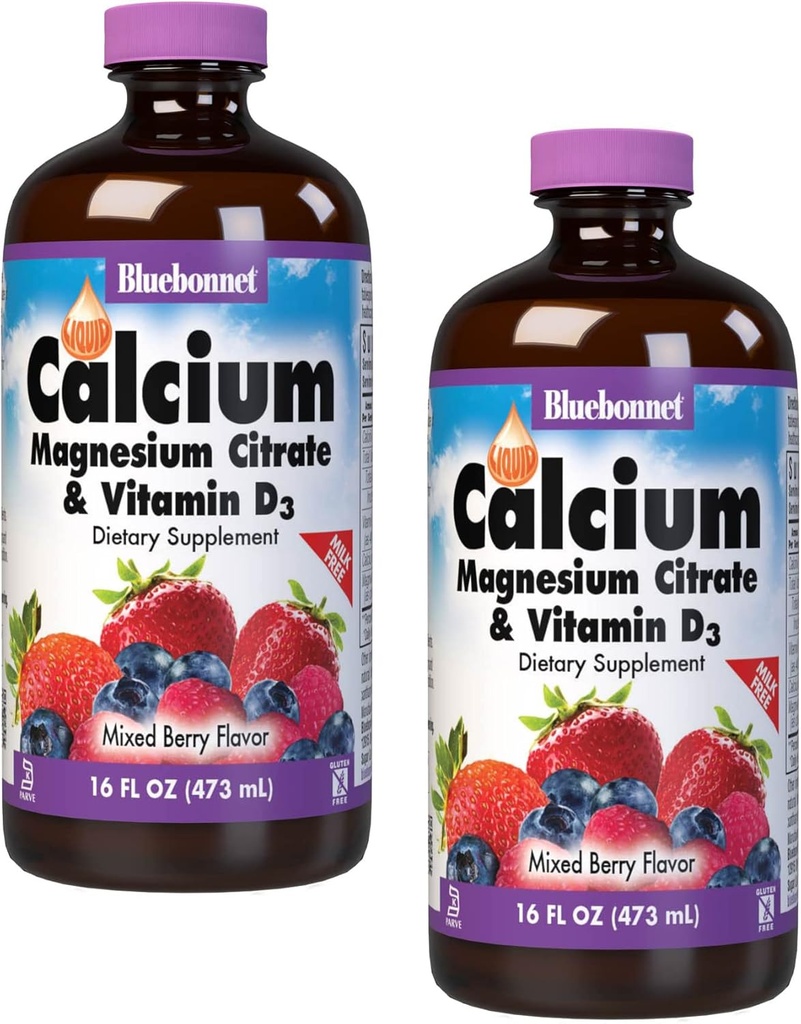 Citrato di Magnesio di calcio LQD (Mixed Berry) 2-Pack