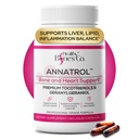 Annatrol Bone & Heart Wellness | Premium Annatto Tocotrienols & Geranylgeraniol (GG) Vitamin E Complex | Advanced Nutritional Formula for Daily Wellness