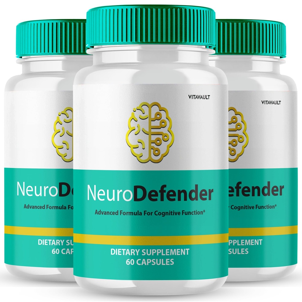 Neuro Defender Brain Ergänzungen für Gedächtnis- und Fokuskapseln NeuroDefender Advanced Formula Brain Health Support Pills, Extra Strength Nootropics Neuro Defender Alle natürlichen Bewertungen (3 Pack)
