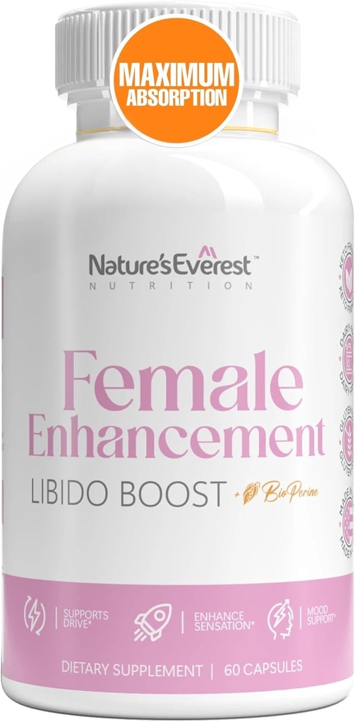 Femelle Libido Booster pour les femmes – Agissant rapidement avec l'herbe de chèvre en chaleur, la racine de Maca et Ashwagandha.
