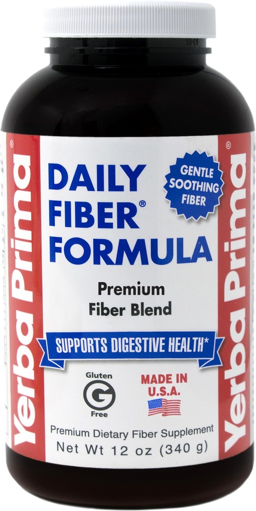 Yerba Prima Psyllium Husk, 12 once (paquet de 2) - Supplément de fibre Colon Cleanser - Soutien naturel pour la santé Gut - Non OGM, sans gluten, végétalien