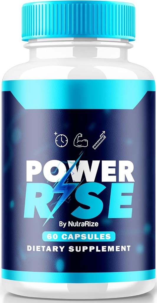 Power Rise für Männer, offizielle PowerRise für Männer Pillen, Alle natürlichen männlichen Unterstützung für Spitzenleistung und allgemeine Gesundheit, Premium Power Riser En Capsulas Pastillas Review (60 Kapseln)