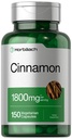 Horbäach Cinnamon Kapseln 1800mg | 150 Count | Ceylon Cinnamon Supplement | Vegetarisch, Non-GMO, Glutenfrei