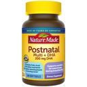 Multivitamina postnatale + DHA 200 mg, Vitamine postnatali per l'allattamento mamme e bambini, Vitamine e nutrienti includono ferro, vitamina D3, calcio, iodio e altro, 60 Softgels