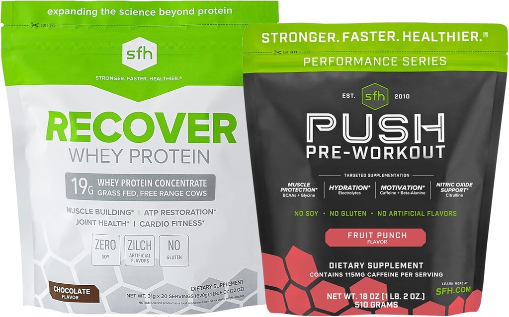 SFH avant et après la séance d'entraînement Kit de pression Fruit Punch Bag + récupérer sac de chocolat