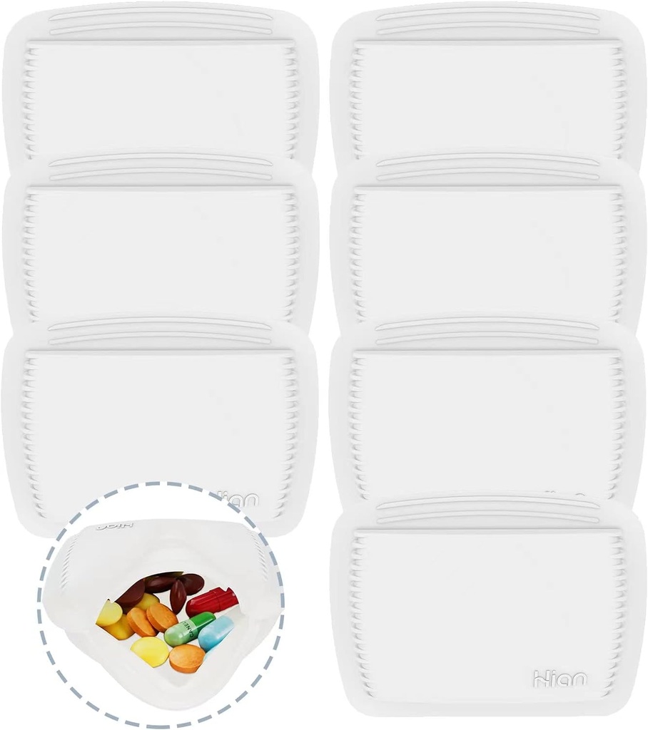 7 pezzi Squeezable Pill Pocket Pill Case - Piccolo, Lightweight Pill Organizer per il viaggio - Pill Pouch tiene i farmaci in modo sicuro - Design robusto con facile accesso senza Fuss - Pocket Sized & Discreet