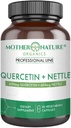 Quercetin 600mg & Nettle 600mg - Supplément de flavonoïdes naturels pour les irritants saisonniers, réponse immunitaire, vieillissement en santé et longévité - non somnolence, non OGM, végétalien - (90 capsules)