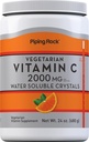 Piping Rock Vitamin C Pulver | 24 oz | 2000mg | Wasser lösliche Kristalle | als Ascorbinsäure | Vegetarisch, Non-GMO, Glutenfreie Ergänzung